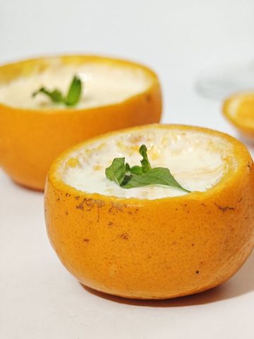 Sinaasappel met sabayon